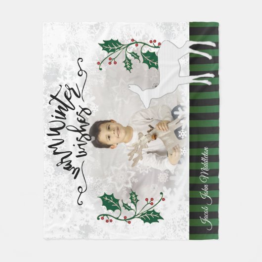 Couverture Polaire Chaleureux désir d'hiver (Devant)