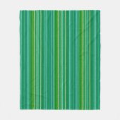 Couverture Polaire Chalk Stripes - Jade Green et Aqua (Devant)