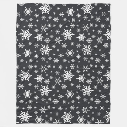 Couverture Polaire chalkboard d'art flétan blanc (Devant)