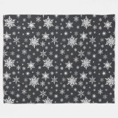 Couverture Polaire chalkboard d'art flétan blanc (Devant (Horizontal))