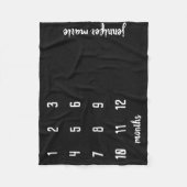 Couverture Polaire Chalkboard moderne Baby Milestone Baby Blanket (Devant)
