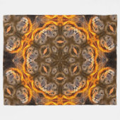 Couverture Polaire Chaman Lion Energy Mandala (Devant (Horizontal))