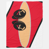 Couverture Polaire Chambre bébéCUTE_RED_WHITE_BLACK_ RMDESIGNFLO55 (Devant)