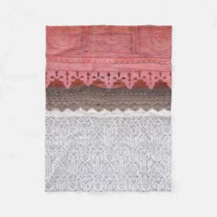Couverture Polaire Chambre de corail rose