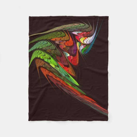 Couverture Polaire Chameleon Art Abstrait (Devant)