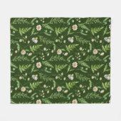 Couverture Polaire Chamomile Fleur Botanique Rustique Motif (Devant (Horizontal))