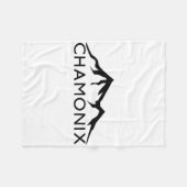 Couverture Polaire Chamonix France Ski (Devant (Horizontal))