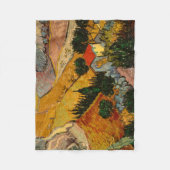 Couverture Polaire Champ avec Plowman par Van Gogh Fleece Blanket (Devant)