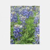 Couverture Polaire Champ de Bluebonnets du Texas (Devant)