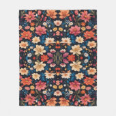 Couverture Polaire Champ de fleurs en fleurs sans couture motif (Devant)
