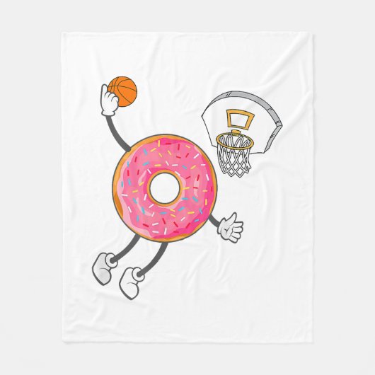 Couverture Polaire Champ de nourriture Dunking Donut Hole (Devant)