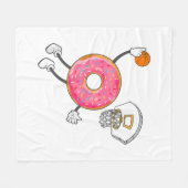 Couverture Polaire Champ de nourriture Dunking Donut Hole (Devant (Horizontal))