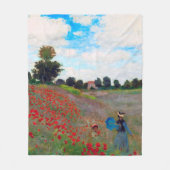 Couverture Polaire Champ de pavot, Monet (Devant)