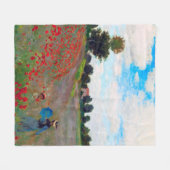 Couverture Polaire Champ de pavot, Monet (Devant (Horizontal))