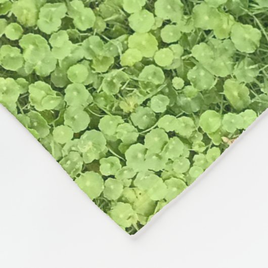 Couverture Polaire Champ de plante vert (Coin)
