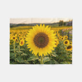 Couverture Polaire Champ de tournesols (Devant (Horizontal))