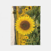 Couverture Polaire Champ de tournesols (Devant)