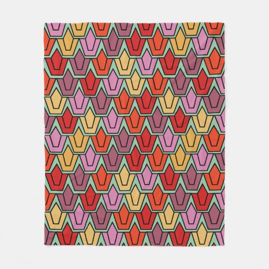 Couverture Polaire Champ de tulipe mixte (Devant)