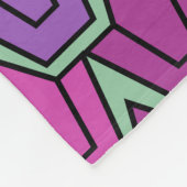 Couverture Polaire Champ de tulipe pourpre (Coin)