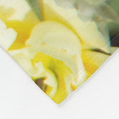 Couverture Polaire Champ de tulipes blanches (Coin)