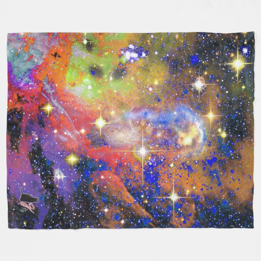 Couverture Polaire Champ d'étoile brillant (Devant (Horizontal))