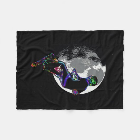 Couverture Polaire Champ Moonlit Scooter - Scooter Boy Arwork (Devant (Horizontal))