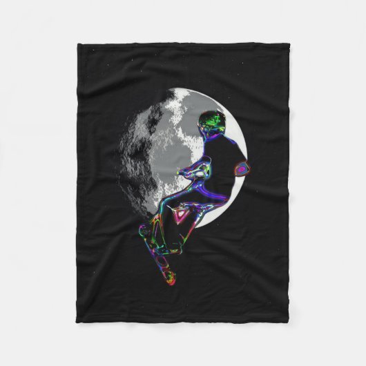 Couverture Polaire Champ Moonlit Scooter - Scooter Boy Arwork (Devant)