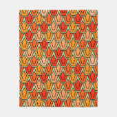 Couverture Polaire Champ Tulipe orange (Devant)