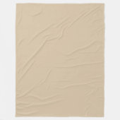 Couverture Polaire Champagne Beige  (Devant)
