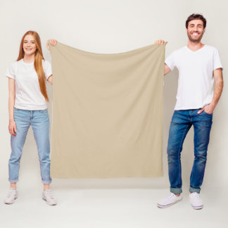 Couverture Polaire Champagne Beige 