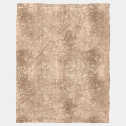 Couverture Polaire Champagne Glitzy Glam Sparkle (Devant)