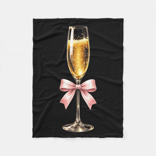 Couverture Polaire Champagne With Nk Bow For Women Luxurious New Year (Devant)