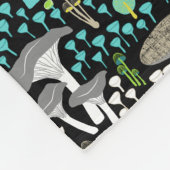 Couverture Polaire Champignon rétro turquoise (Coin)