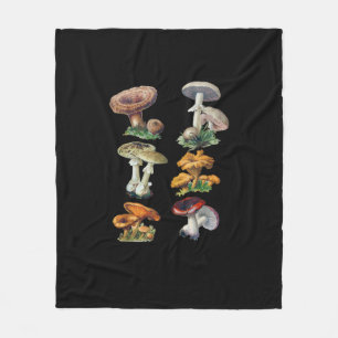 Couverture Polaire Champignons Cottagecore Goblincore Esthétique Cham