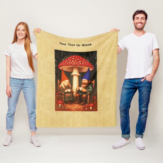 Couverture Polaire Champignons et Gnomes d'Amanita (En situation)