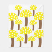 Couverture Polaire Champignons jaunes (Devant)