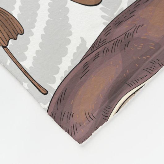 Couverture Polaire Champignons sauvages (Coin)