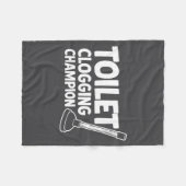 Couverture Polaire Champion de Bouchage de Toilettes Ridicule (Devant (Horizontal))