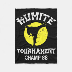 Couverture Polaire Champion du tournoi de kumite arts martiaux vintag