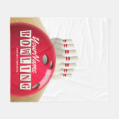 Couverture Polaire Championnat de football américain de bowling (Devant (Horizontal))