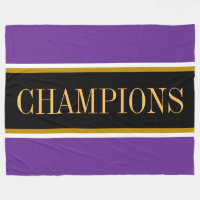 CHAMPIONS Royal Purple Noir Blanc Rayures de Cours