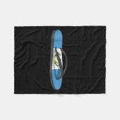 Couverture Polaire Chancla Survivor Guatemala Funny Guatemalan Flag  (Devant (Horizontal))