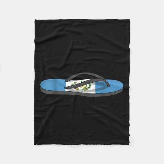 Couverture Polaire Chancla Survivor Guatemala Funny Guatemalan Flag  (Devant)