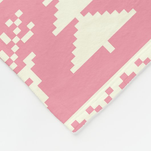 Couverture Polaire Chandail de Noël rose bébé (Coin)