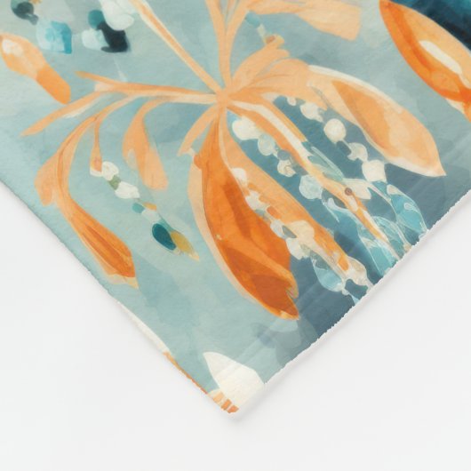 Couverture Polaire Chandeliers turquoises (Coin)