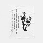 Couverture Polaire Chanson d'ami dans mon coeur Oiseaux (Devant)