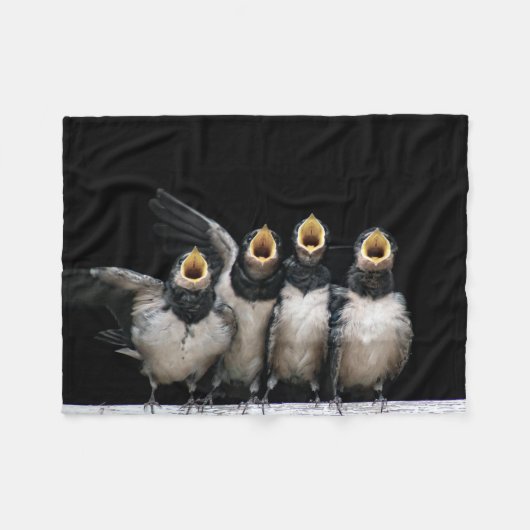 Couverture Polaire Chant d'hirondelle de grange (Devant (Horizontal))
