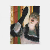 Couverture Polaire Chanteur avec un Glove, Edgar Degas (Devant)