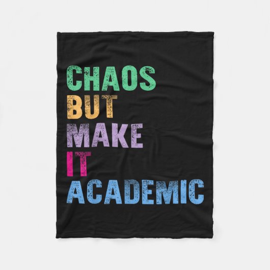 Couverture Polaire Chaos Mais Rendre Il Universitaire Drôle Branché R (Devant)