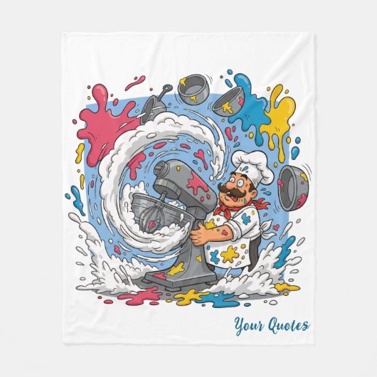 Couverture Polaire Chaotic Chef With Exploding Mixer (Devant)